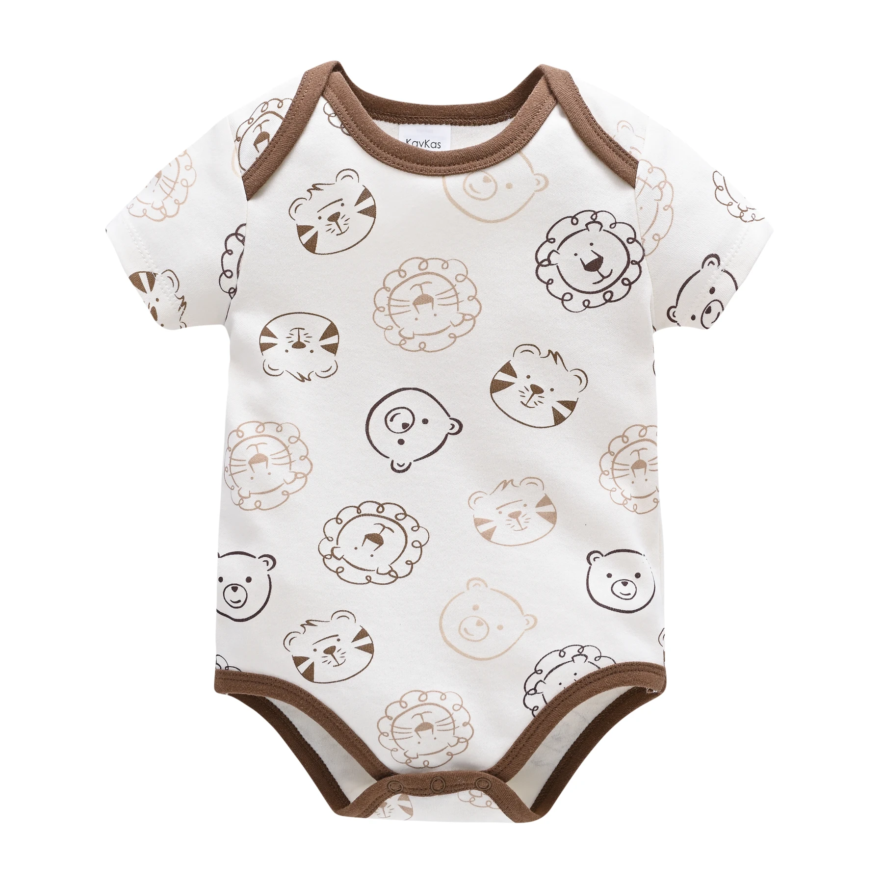 3 قطعة/المجموعة بيبي بوي ملابس الصيف 100% القطن لطيف الأسد طباعة قصيرة الأكمام ارتداءها الوليد بيبي ل 0-12 متر