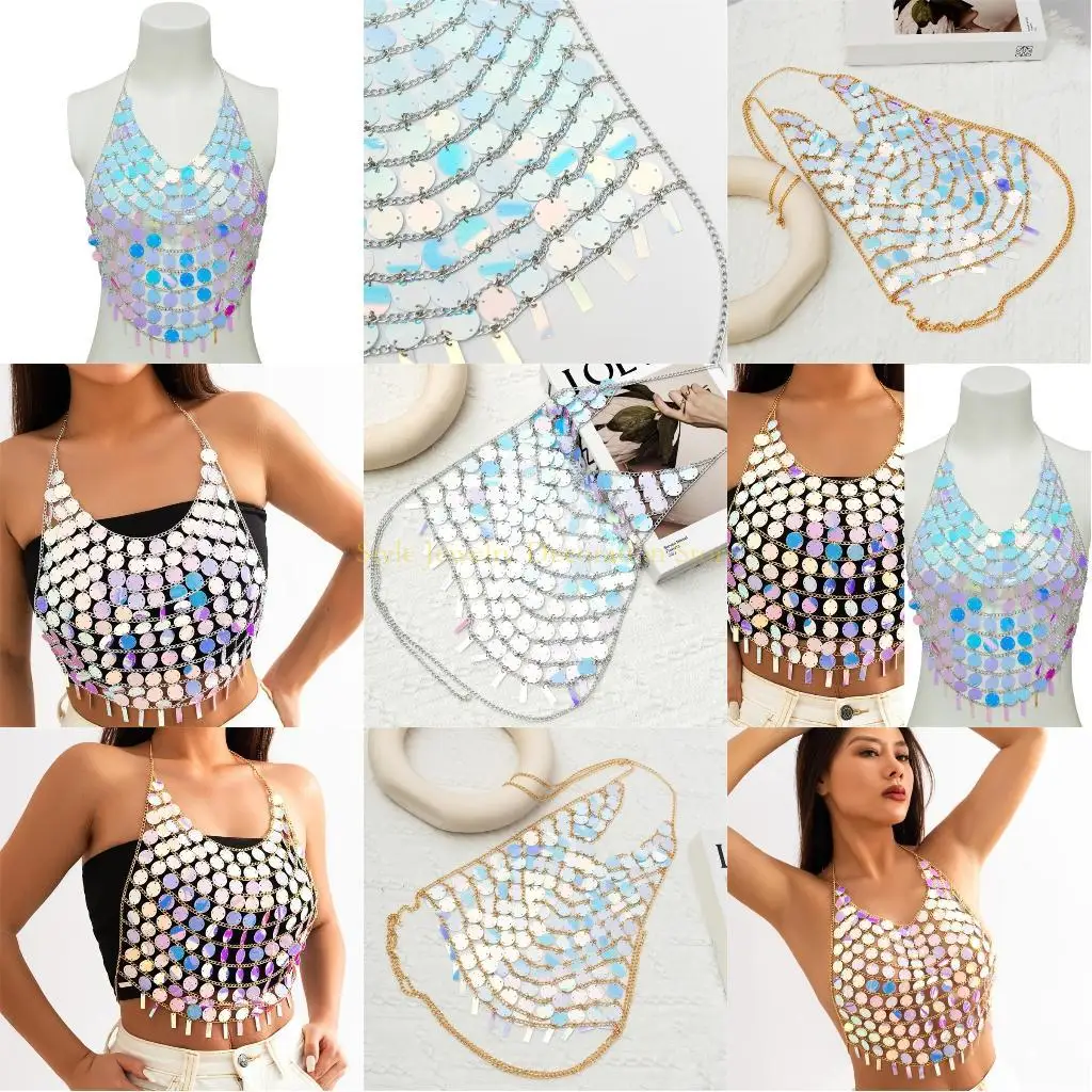 

D46E Sequined Seaden Dearm Dewelry Seedered Sequint