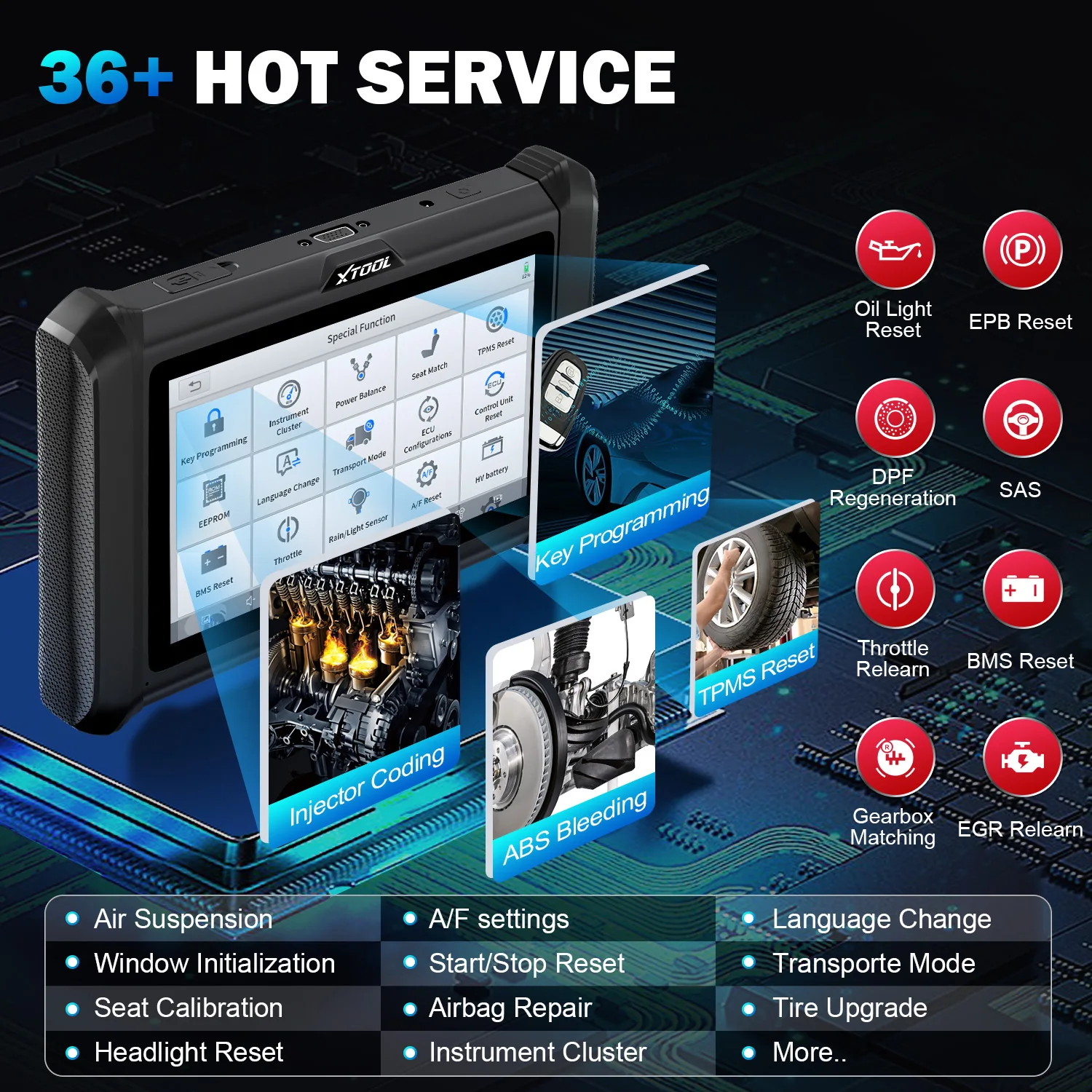 Picture 5: NEW XTOOL D7W V2.0 Automotive Diagnostic Tools ECU Code Coding Key Programming Bidirectional Controls FCA&DOIP E   2 Car Sca