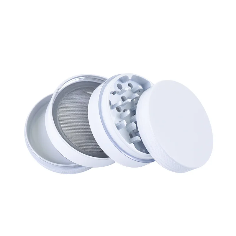 Ceramic Coating Spice Grinder White Nonstick Ceramic Coating Metal Grinder-4 Layers 63mm/2.5\