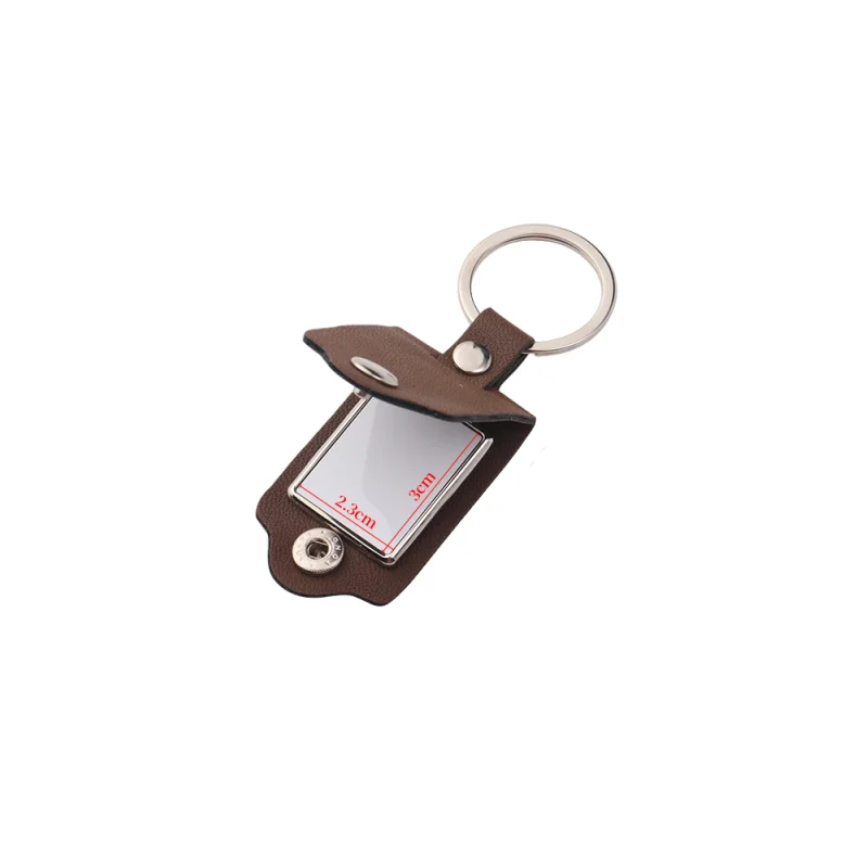 DIY Fun Photo Leather Key Ring with Engraved Image