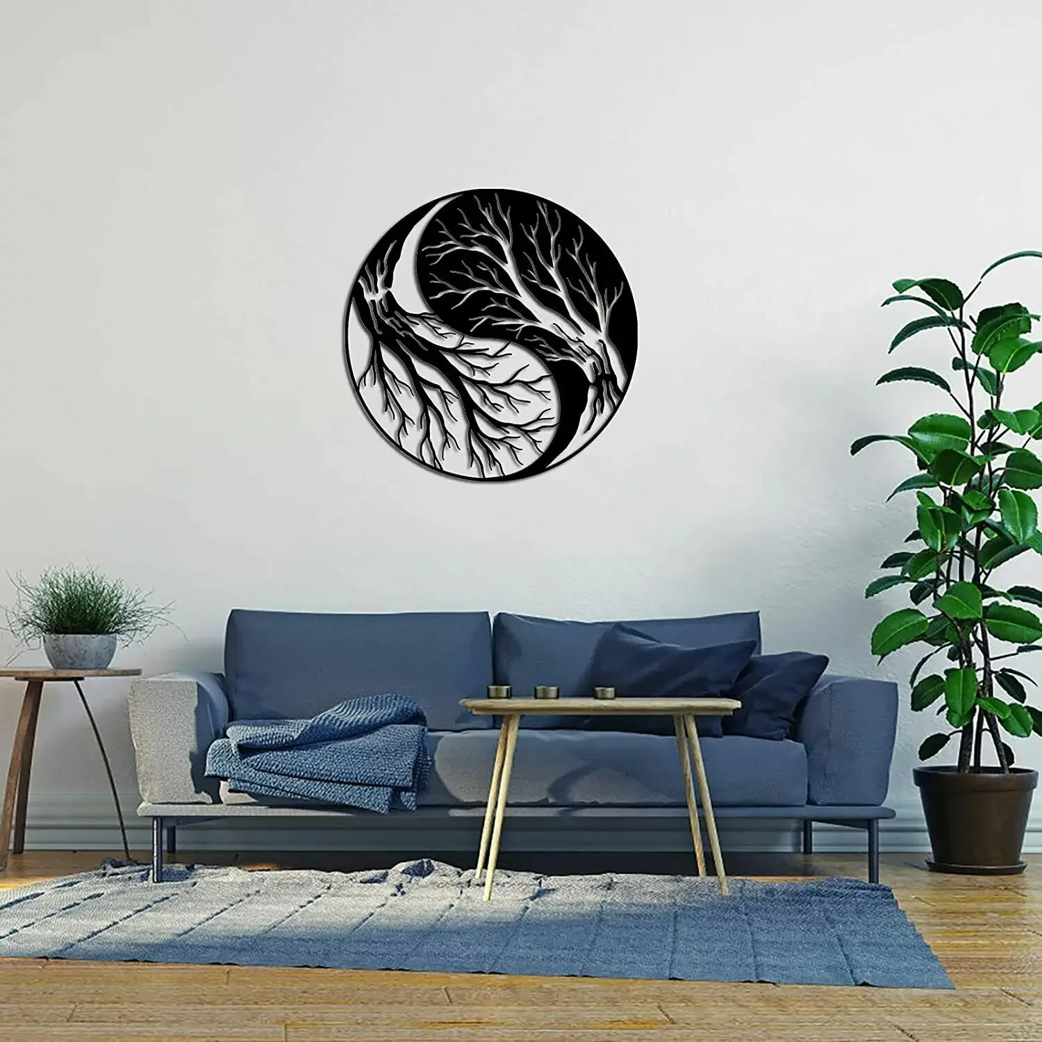 

Hello Young Tree of Life Metal Wall Art Decor Reverse Tree Wall Sculpture Artwork Large For Home Living Room And Wall Dectoratio