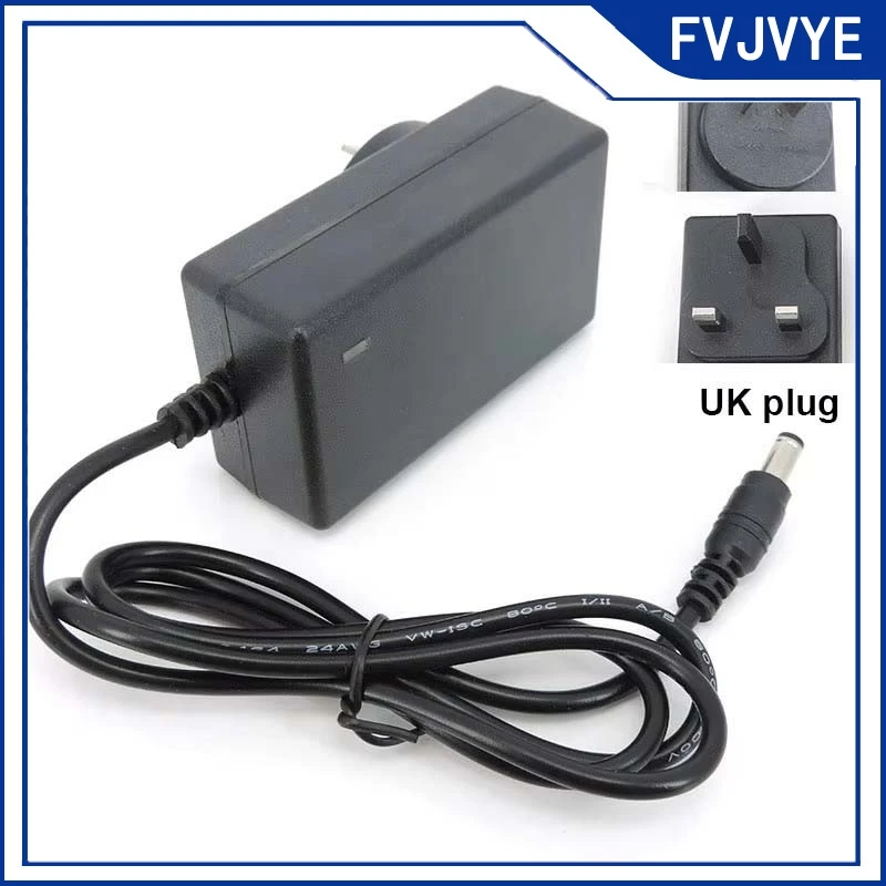 1/2/5pcs AC 220V to DC 12V 3A AU UK Plug Power Supply Adapter 3000ma 24Volt Transformer 5.5x2.5mm for LED Light Driver .A2