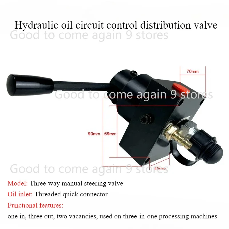3 Position 4 Way Hydraulic Directional Control Valve 2/3/5 Flow Distributor Valve for Busbar Processing Machine & Hydraulic Pump