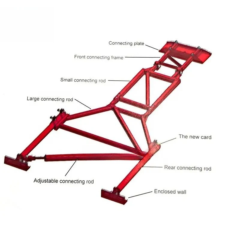 Building elevator accessories, wall connecting rod components, fixing bracket