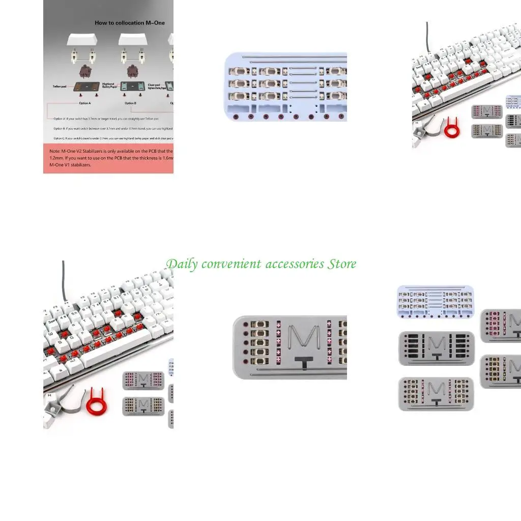 

97QB MONE V2 Сателлитная ось Механическая клавиатура POM Винты для клавиатуры PCB Стабилизатор