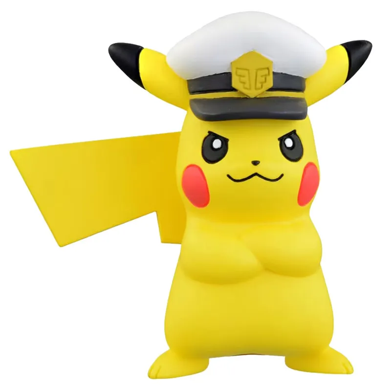 

Pokémon Pikachu the Captain Figure - Mini Action Figure Model Toy, Collectible Display Statue for Kids & Fans