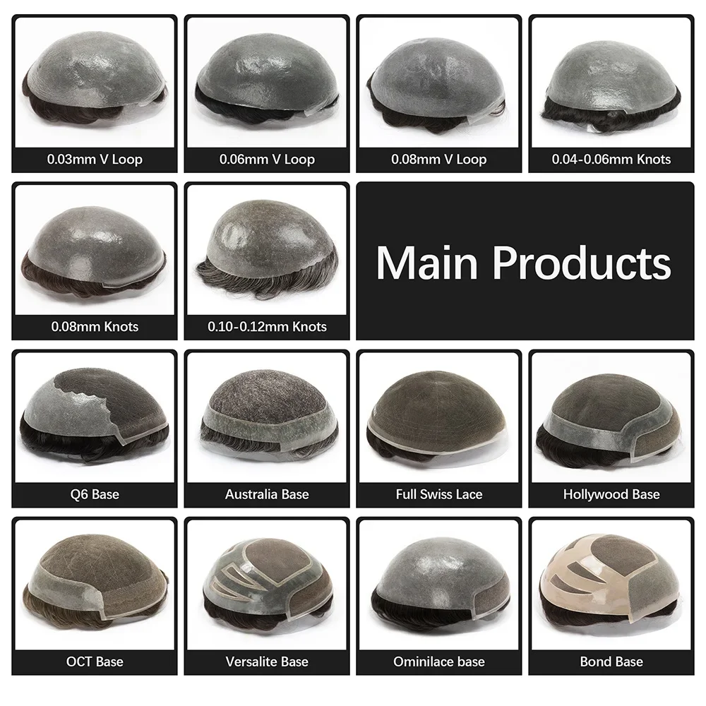 Lace Base Toupee for Men Swiss Lace Front With Pu Natural Hairline Male Wig Human Hair Prosthesis Replacement System Unit