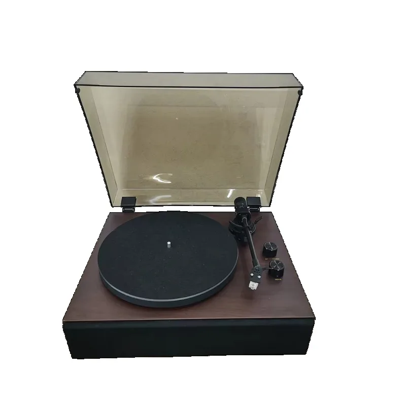 High Quality Wooden Desktop LP Player Turntable Cartridge Factory Supply Cheaper Phonograph Audio & Video Accessory