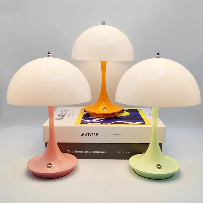 

Atmosphere Bedside Lamp Bedroom Simple Mushroom Ins Wind Creative Study Bed and Breakfast Decorative Table Lamp