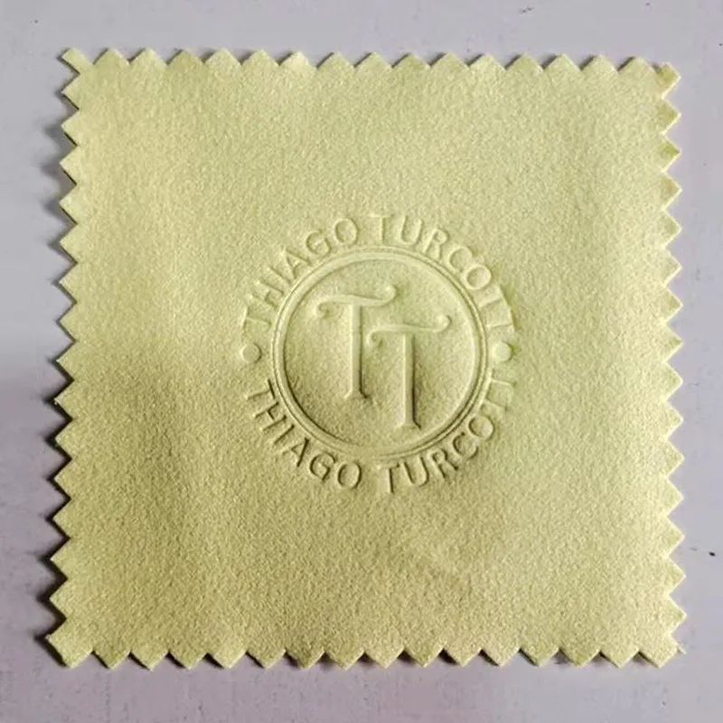 

300-1000pcs custom logo 10x10cm Gravure print Jewelry Cleaning Polishing Cloth Brass Polisher for Platinum Silver Gold Cleaner