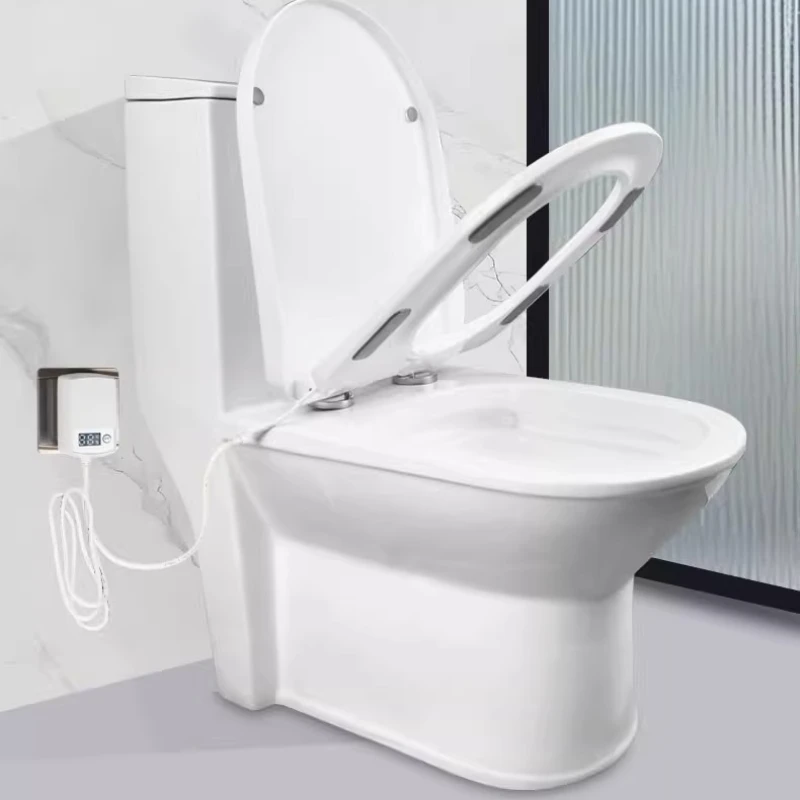 

PP Smart Heated Toilet Seat Wear-Resistant Cushion Soft-Close Lid Antibacterial U/V Seat Removable & Easy to Install