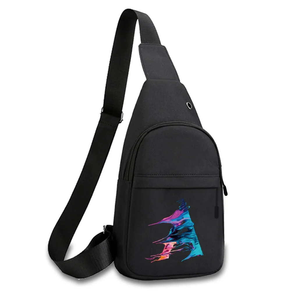 Frauen Brusttasche lässig Multifunktions-Brusttasche Umhängetasche Farbe Brief druck Brusttasche Schule Sommer Kurztrip Messenger Tasche