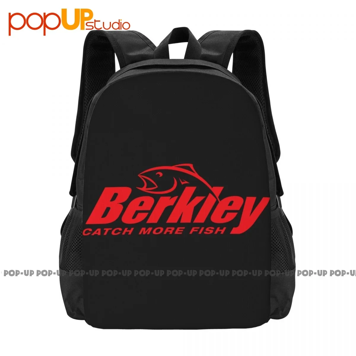 Crankbaits Reel Rod Fish Berkley Fishing Logo P-120 Backpack Large Capacity Softback Schoolbag