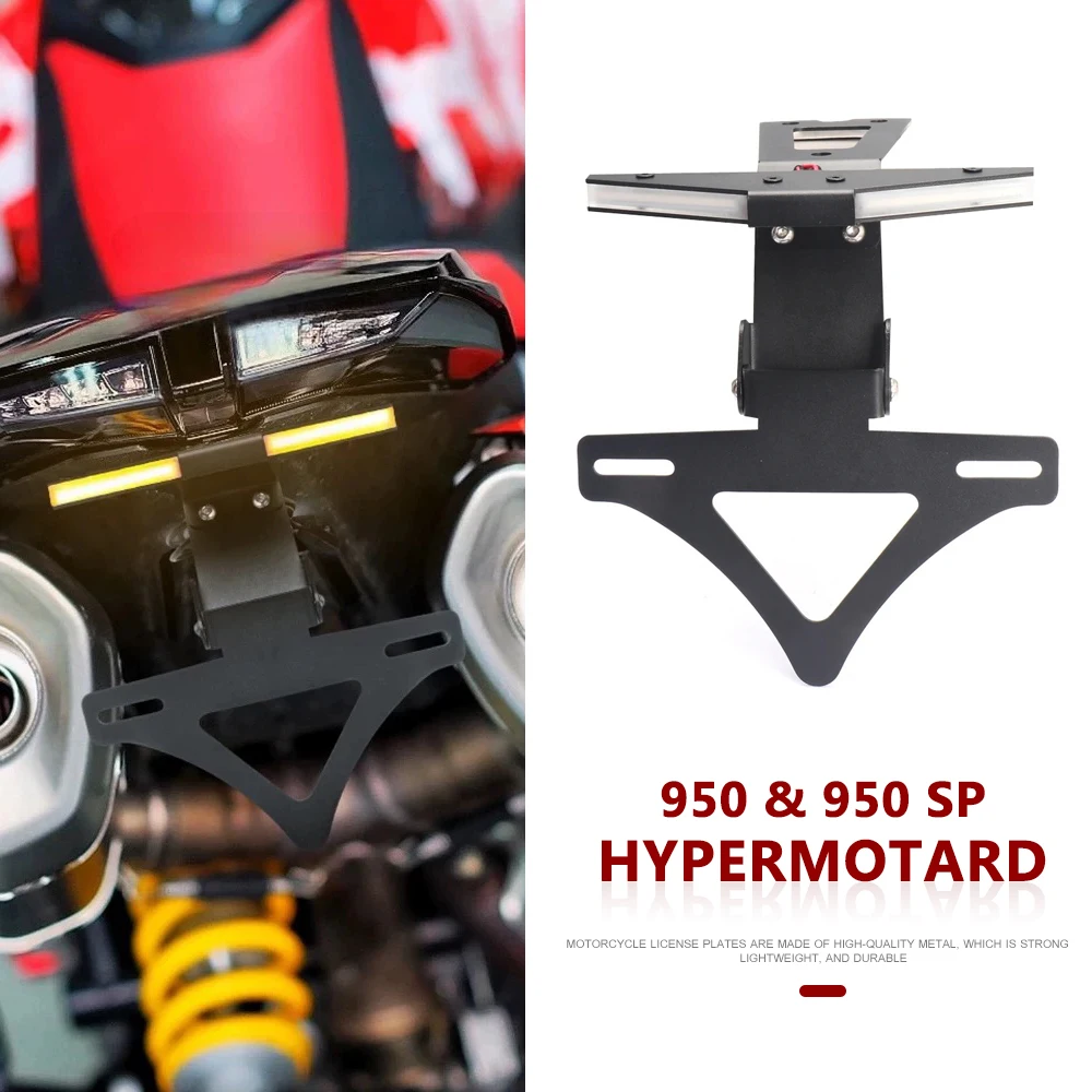 

Motorcycle Accessories LED Tail Tidy License Plate Holder Bracket Fender Eliminator For Ducati Hypermotard 950 SP Hypermotard950