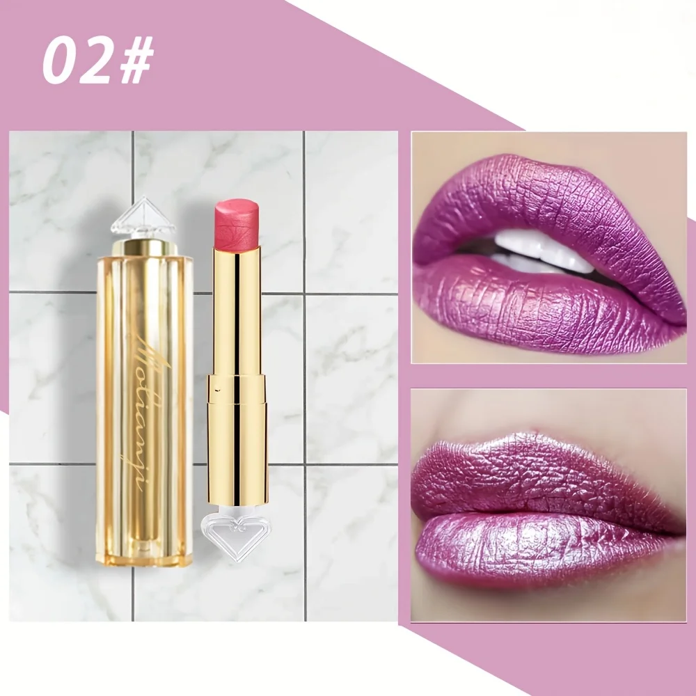 Molianji シャイニーネオンリップクリーム、シャイニービューティーコスメティックス、光沢のある唇を作成、バレンタインデーギフト用グリッターリップクリーム、キラキラリップクリーム、スターライト点滅、保湿リップクリーム、初心者に最適、塗りやすい