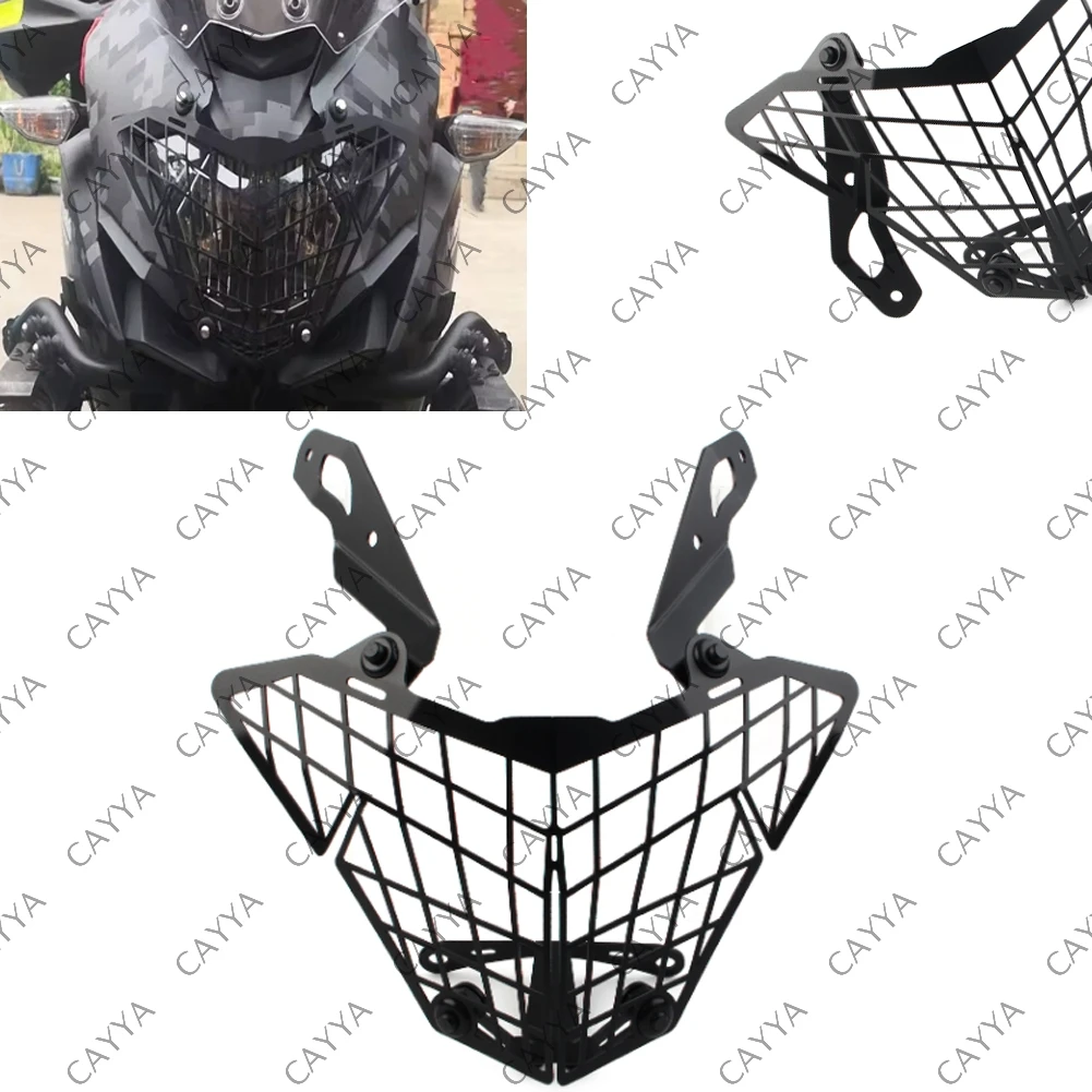 Motorcycle Headlight Guard Cover Protector Grille For KAWASAKI Versys 300 KLE300 X - 300 2015 2016 2017