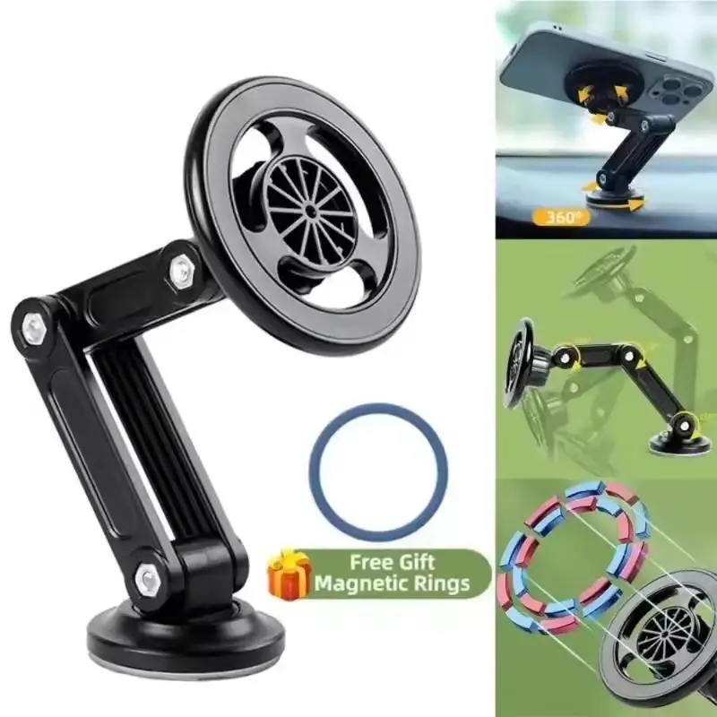 

Strong Magnetic Car Phone Holder, 360° Rotating, Foldable, Vent Magnetic Phone Holder