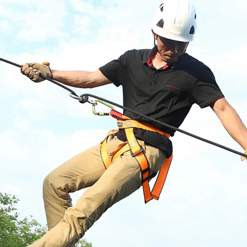 Rock Climbing Sit Harness for Rock Climbing Caving and High-Altitude Safety Belt Abseiling Fire Rescuing Rappelling Equipment