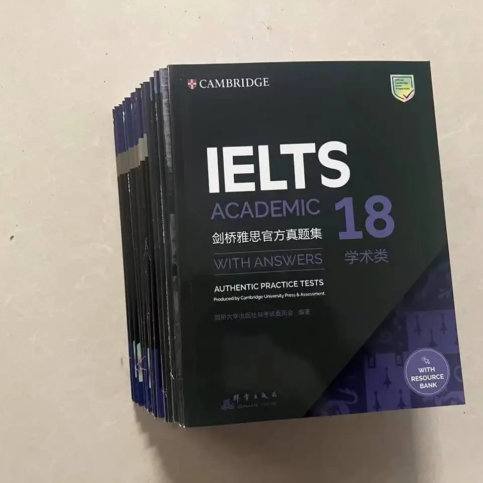 IELTS 17 Academic IELTS Zhenti 4-18, libro de estudio para hablar, escuchar, leer y escribir, inglés, 15 libros