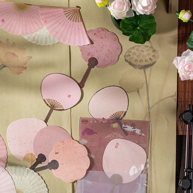 4 teile/los fallendes Papier, Wolke, Rauch, Fan, Memo