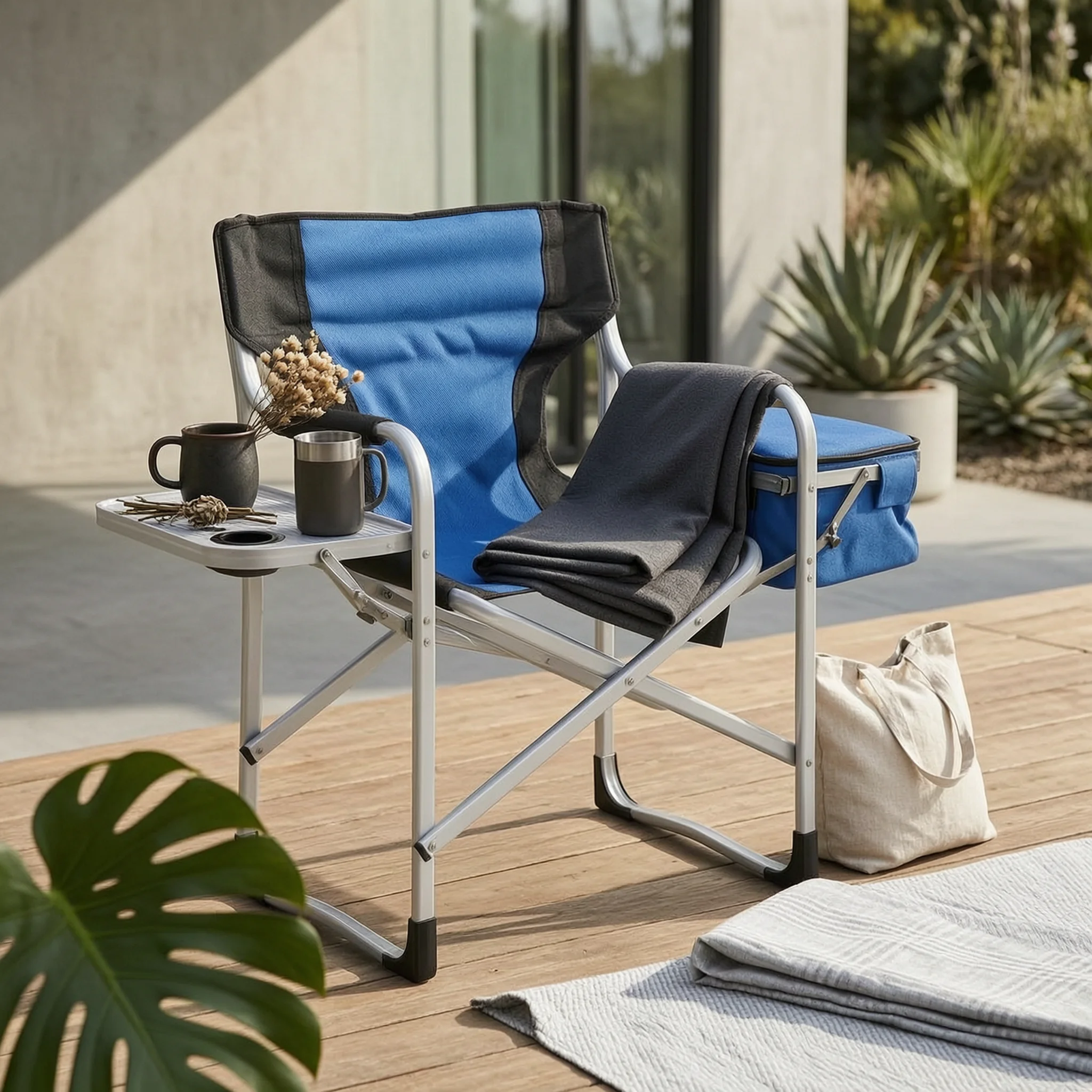 Folding Fishing Chair Metal Frame Collapsible Fishing Chair Foldable for Anglers