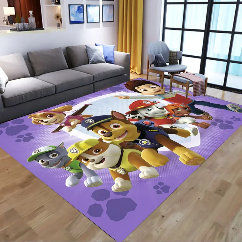 Paw Patrol Carpet Anime Chase Printed Living Room Bedroom Rug Creative Cartoon Anti-slip Children Crawling Mat Home Decoration