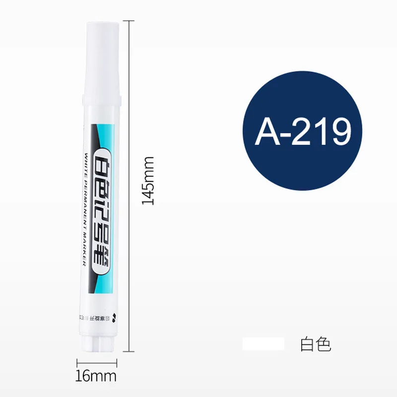 Rotuladores permanentes blancos para madera, Roca, plástico, Metal, cuero, vidrio, piedra, suministros de arte, 1,0 MM, rotulador de pintura con