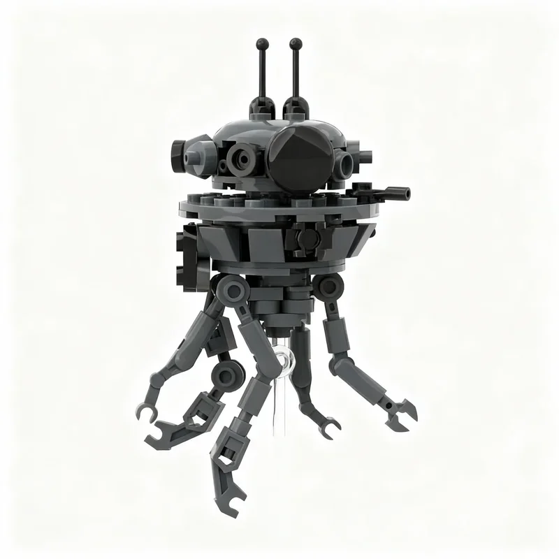 132pcs MOC Imperial Probe Droid Star Battle Model Building Blocks Architecture DIY Toy Idea Festival Gift Education Brick
