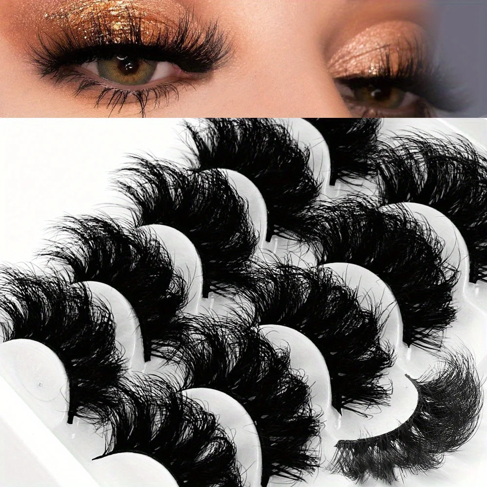 3Boxes(15Pairs) Fluffy and Thick False Eyelashes, Perfect for Dramatic Eye Makeup