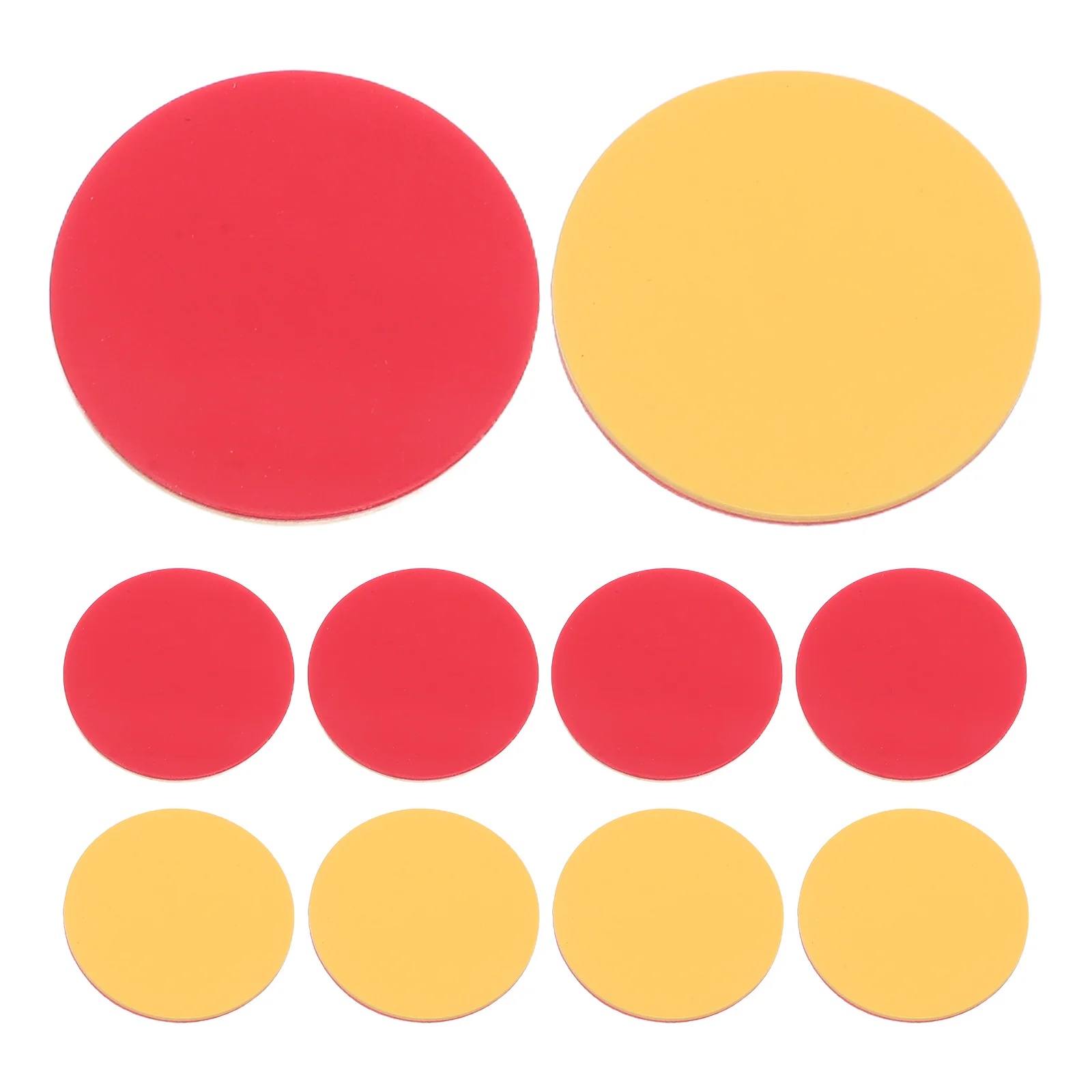 100Pcs Two-Color Plastic Counters Red Yellow Double Sided Counting Chips for Preschool Classroom Math Learning Manipulatives