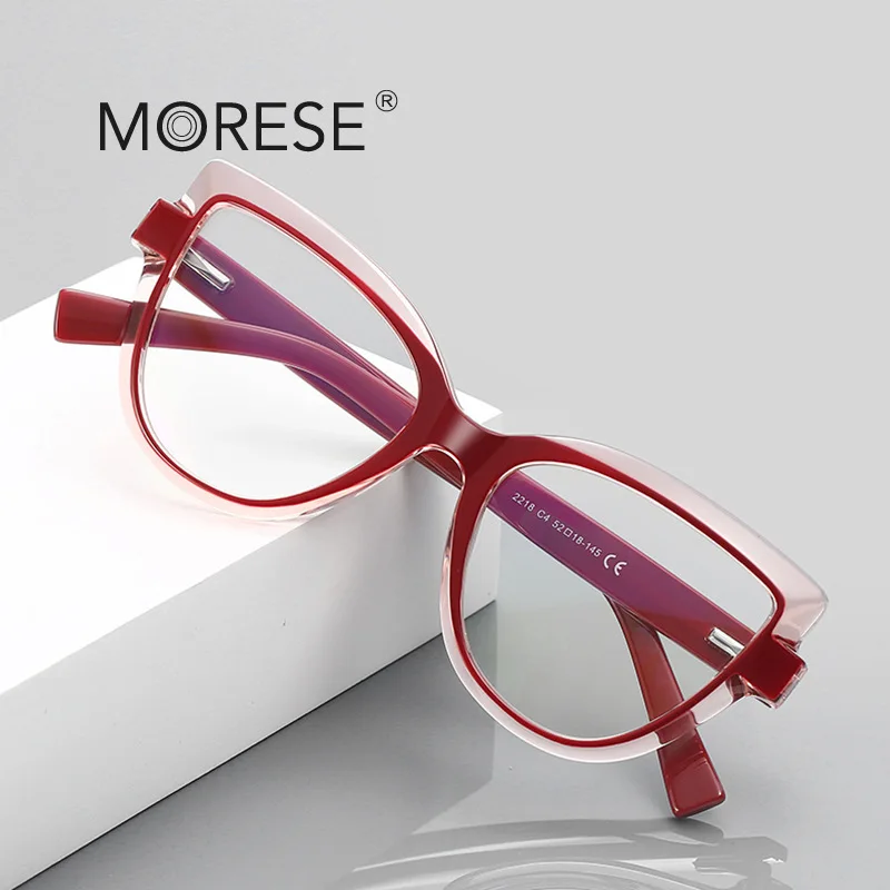 

Высококачественные очки с защитой от синего света, сверхлегкая имитация доски, оптическая оправа для очков «кошачий глаз», защитные очки для чтения