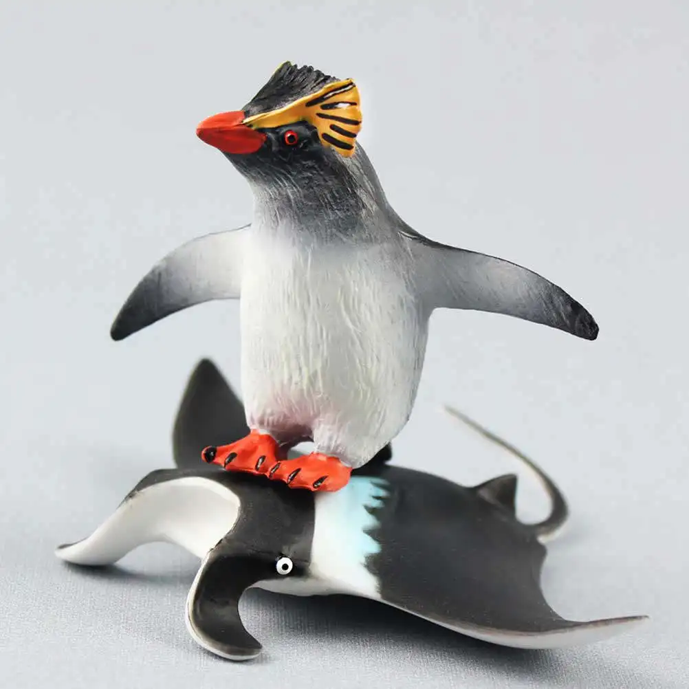 

High Simulation Penguin Animal Close to Life Educational Gift for Kids Color Cognition Imagination Desktop Decoration