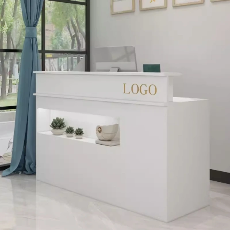 Party Reception Desk Beauty Center Furniture Luxury Lectern Atelier Front Receptionist Counter Mostrador Recepcion Store Salon