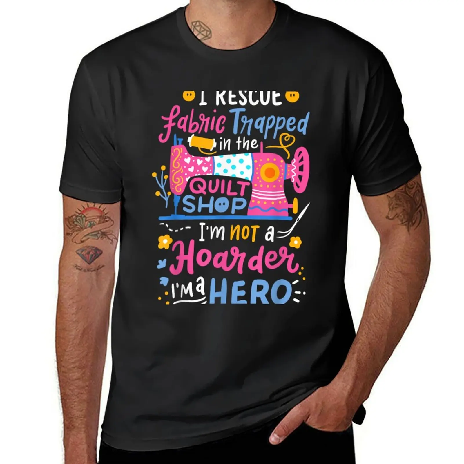 Funny Quilting Sewing Quilt T-Shirt heavyweights cute clothes oversizeds plus size tops t shirts for men graphic