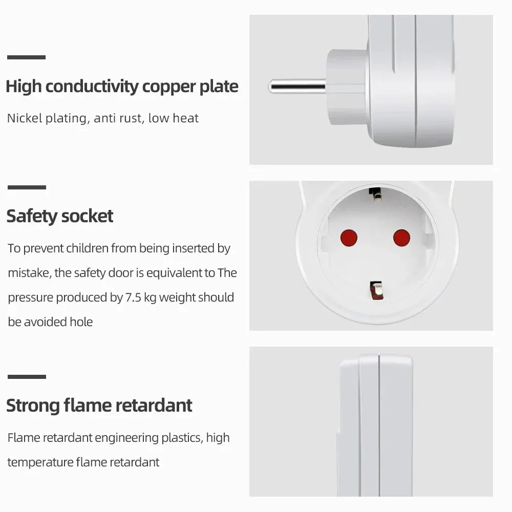 Timer Socket Thermostat Digital Temperature Controller EU Plug Outlet With Timer Switch Heating Cooling AC 110V~230V