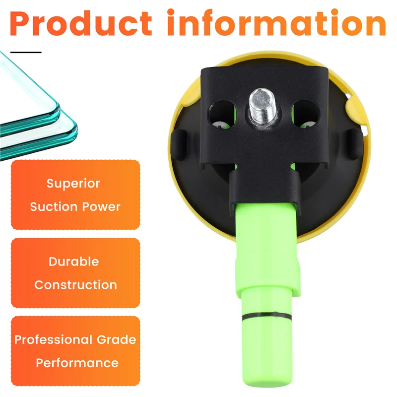 ABGR-3 "كوب فراغ مقعر 75 مم كوب شفط مضخة يدوية شديدة التحمل مع مسمار ملولب G3/8