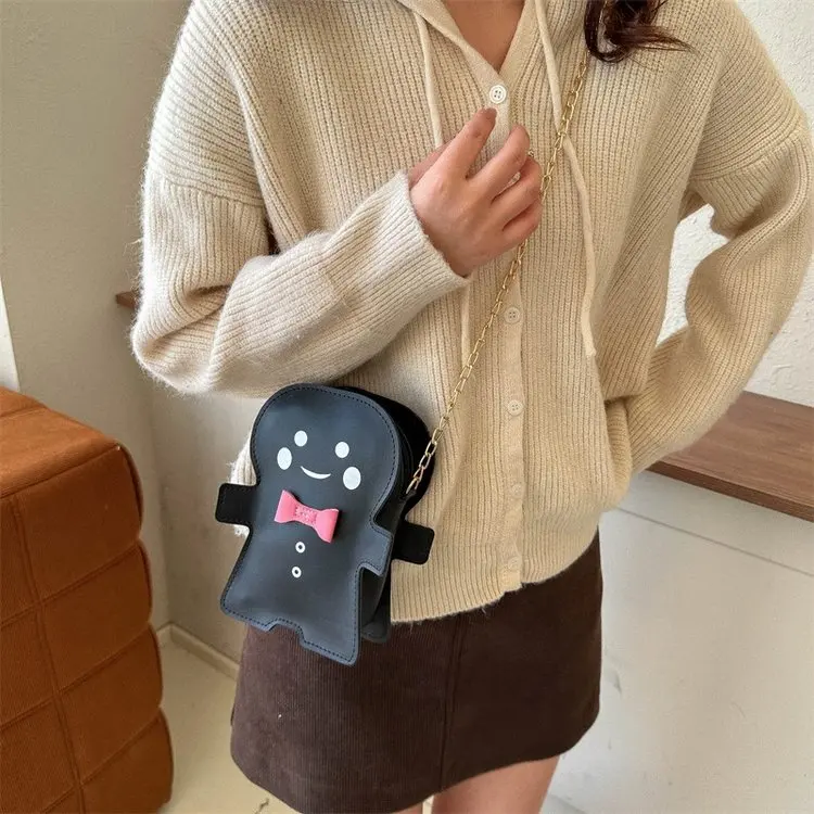 

Новая уникальная сумка-цепочка «Снеговик» 2026 года, минималистичная сумка через плечо с регулируемым ремнем, милая и стильная для повседневных прогулок