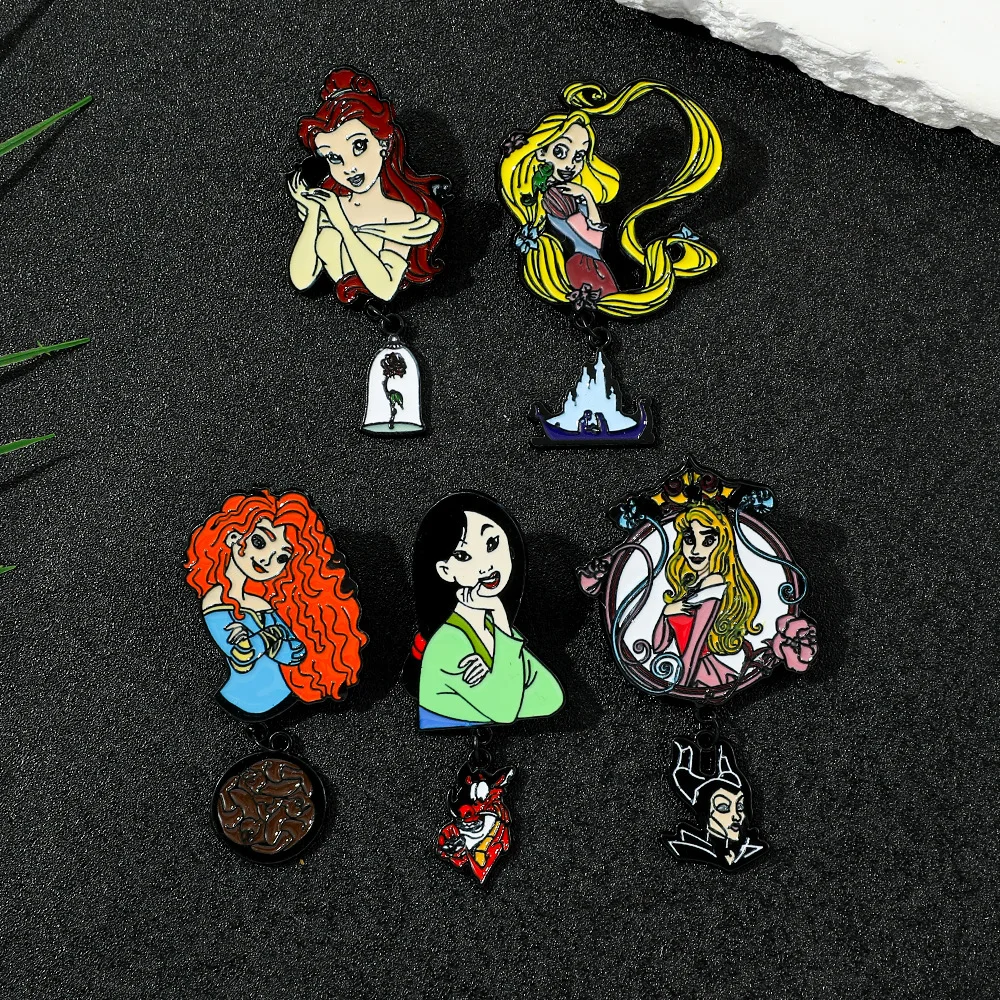 Disney metal badge,cartoon enamel pin,enamelled brooch clothing accessories,Anime Pins Holiday gifts