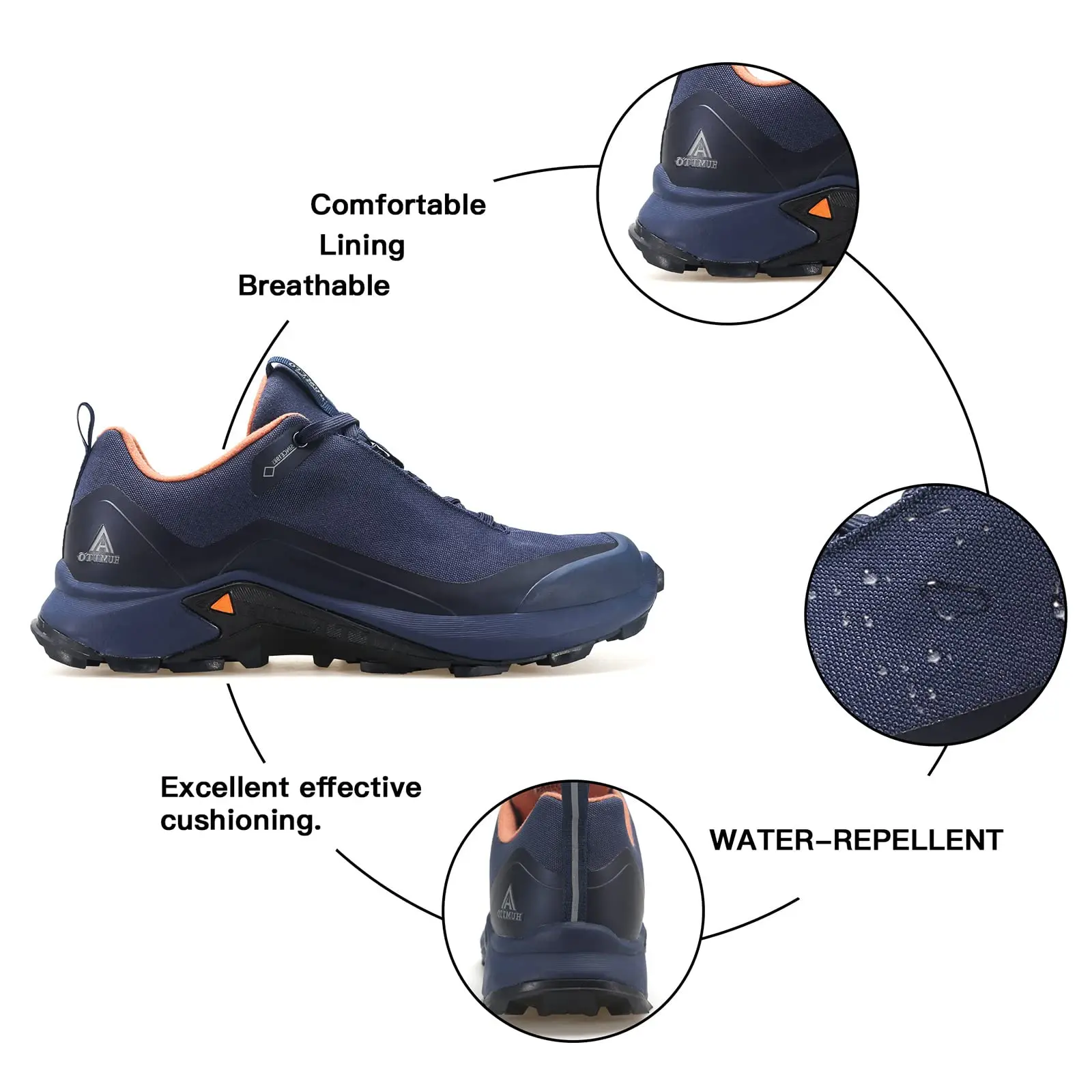 HUMTTO-zapatillas de correr impermeables para hombre, deportivas transpirables a la moda, de diseñador de lujo, informales, color negro, para invierno