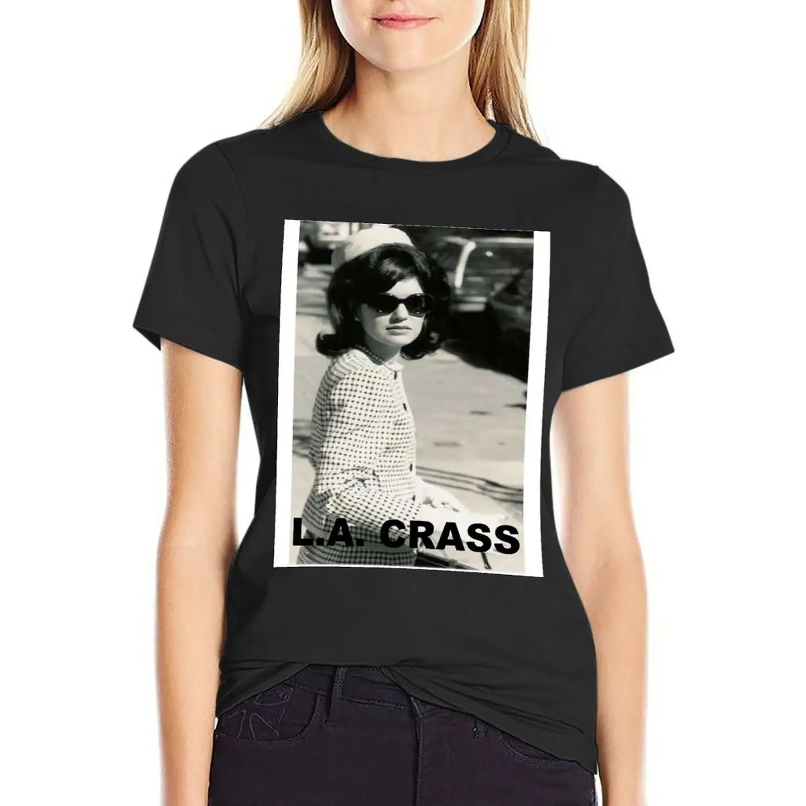 

Jackie Kennedy Onassis - L.A. CRASS T-Shirt summer clothes animal print shirt for girls female T-shirt Women
