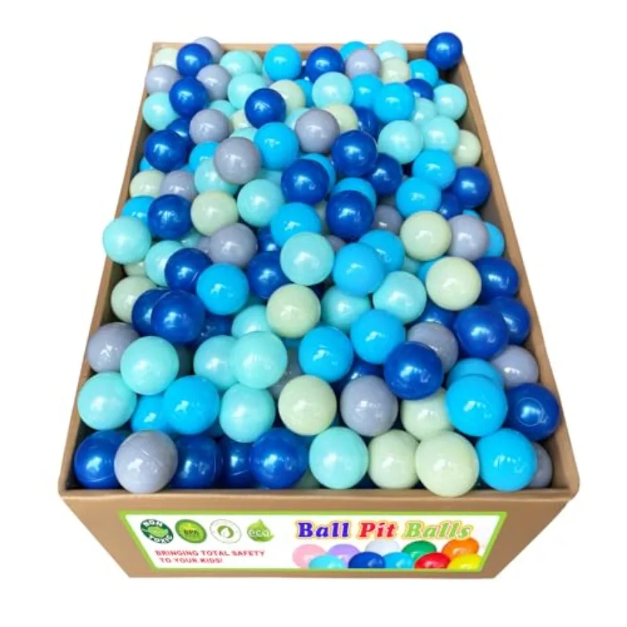 

500 Count Plastic Soft Plastic Ball Pits Balls Colorful Play Pits Balls for Pet Dogs Ball Pits 2.2" Large Phthalate Free Bpa Fre