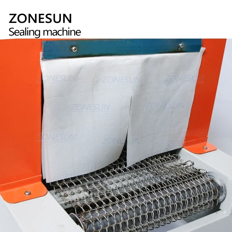 ZONESUN ZS-BS260 Automatic Heat Shrink Tunnel Packaging Machine Tabletop POF PVC Film Wrapper Sealer for Cosmetics Shoes Bottles