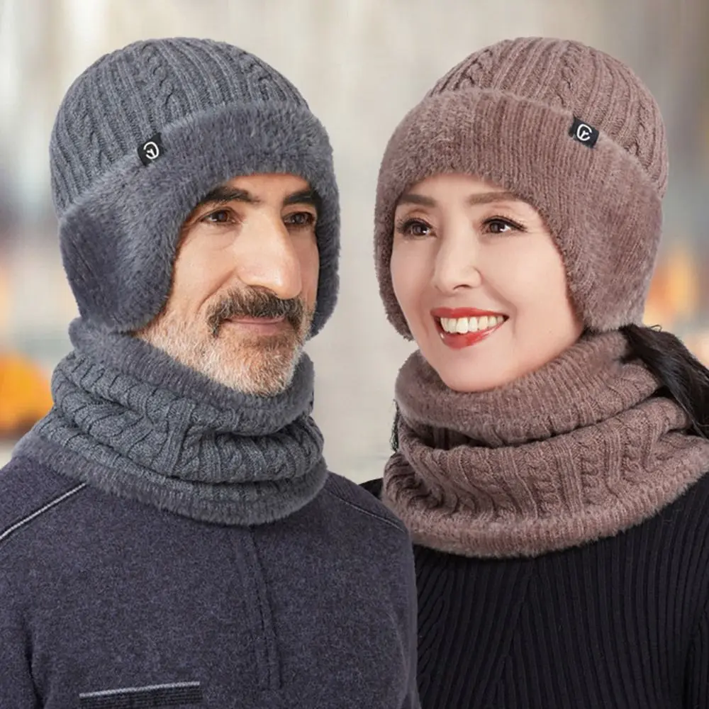 novo-conjunto-de-gorro-de-inverno-quente-de-trico-com-protetor-de-orelha-e-cachecol-gorro-de-esqui-de-inverno-com-forro-de-la