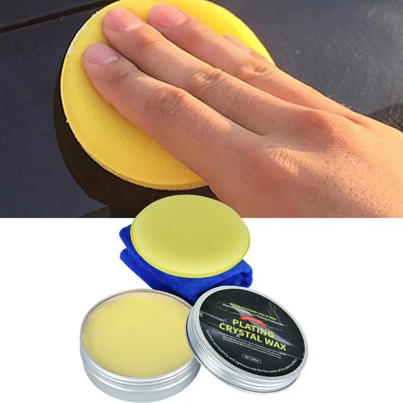 

Car Wax Polish 200ml Carnauba Cleaner Wax Paste Includes Scratch-Free Pad Long-lasting Protection Easy Application Auto Wax