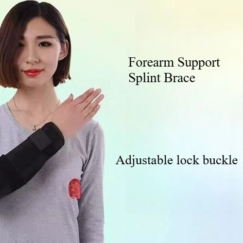 

1pc Forearm Support Splint Brace Wrist Brace Protective Cover Postoperative Rehabilitation Sports Arm Injuries Sprain Care Tools