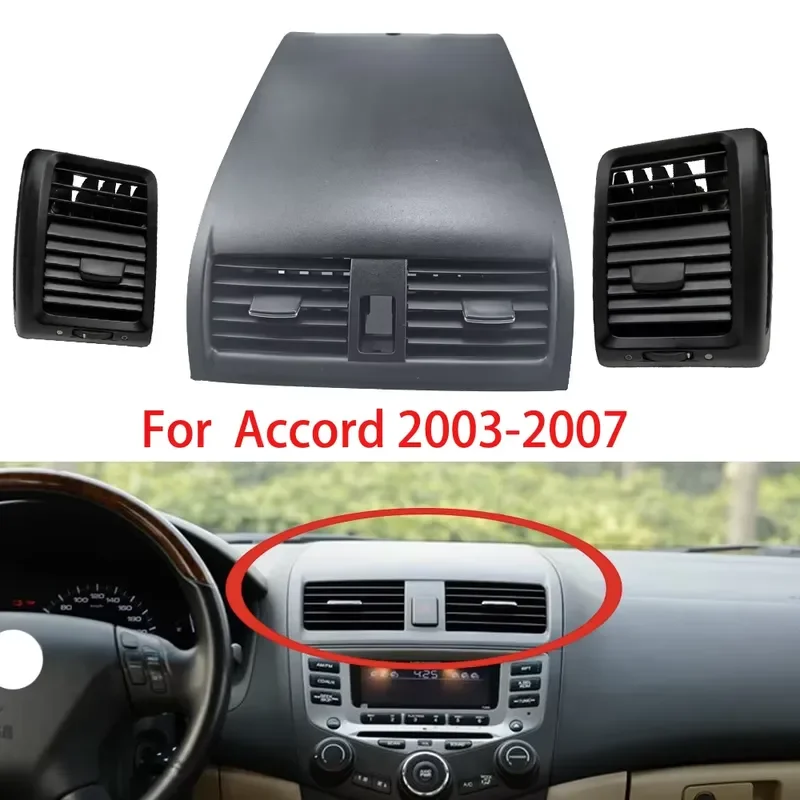 For Honda Accord 2003-2007 2.0L 2.4L 3.0L Center Console Air Vent Dashboard AC Outlet Left Right Replacement Auto Interior