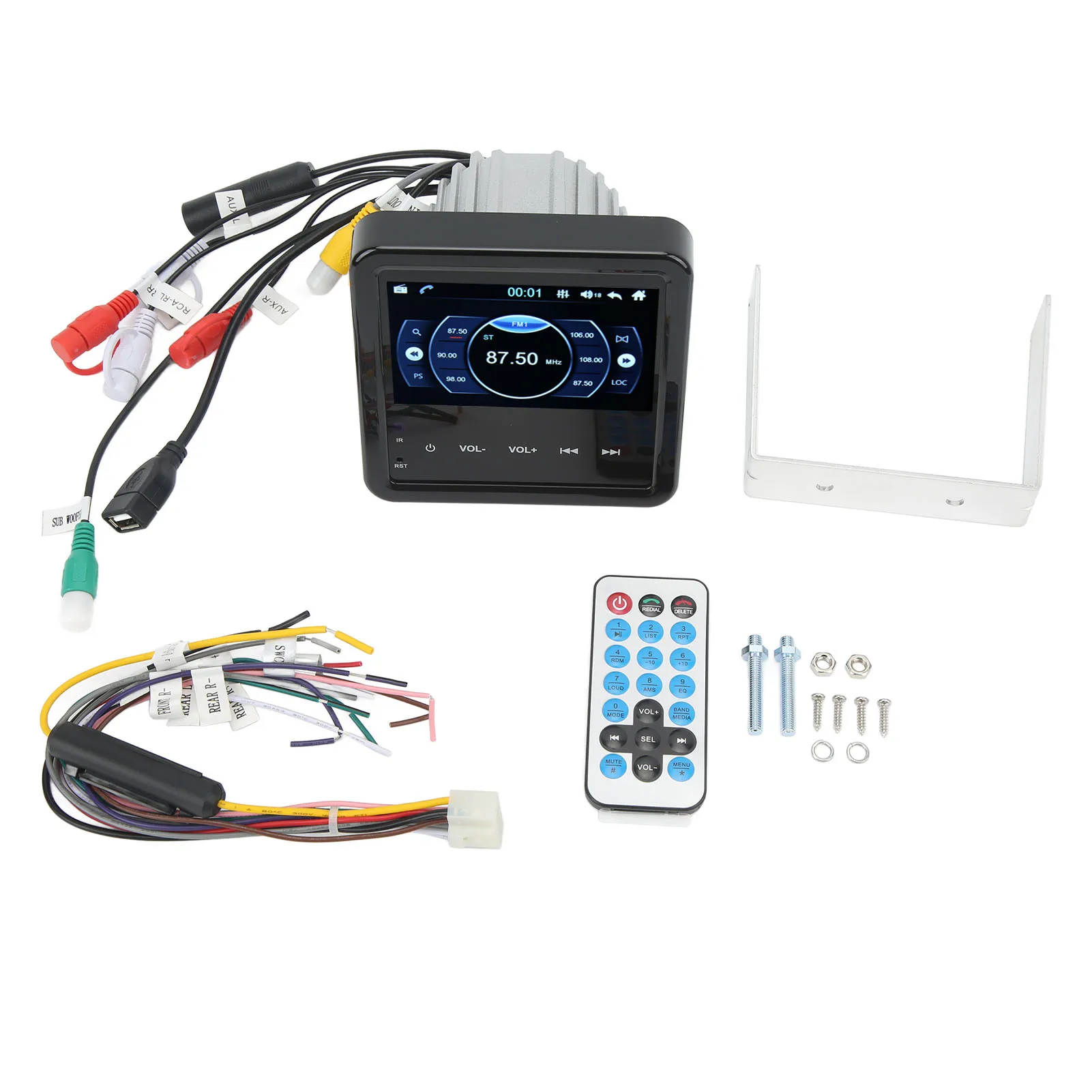 

5inch Bluetooth MP5 Player Car Stereo Receiver FM AM Radio Waterproof Handsfree Calls for Marine Yachts RV Trucks