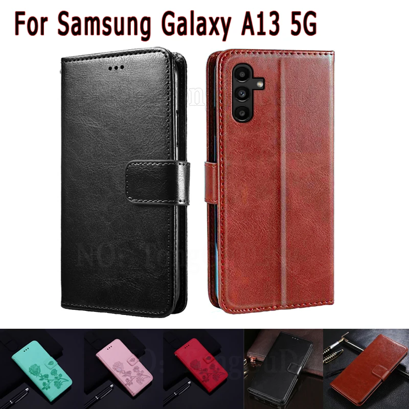 чехол на а13 Samsung Case For Samsung Galaxy A13 5G Cover SM-S136DL SM-A136W Wallet Flip Phone Funda For SamsungA13 A 13 4G Etui