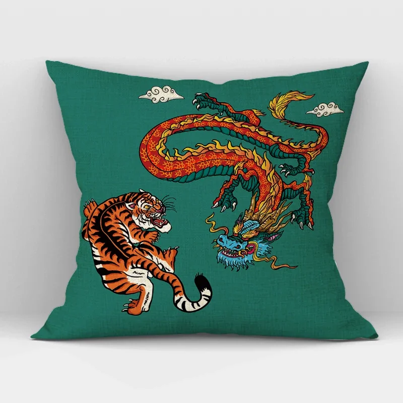 Tiger Decorations Cushion Cover Autumn Animal Style Home Decor Pillowcase Sofa Bed Pillow Case Throw Pillow Covers